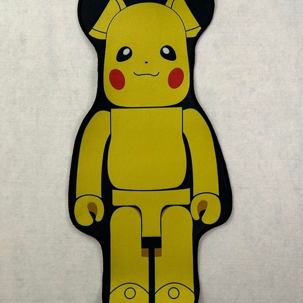 Pikachu Bearbrick Style Design Shaped Accent Floor Rug Mat Decor Hypebeast
